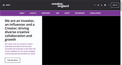 Desktop Screenshot of creativeengland.co.uk